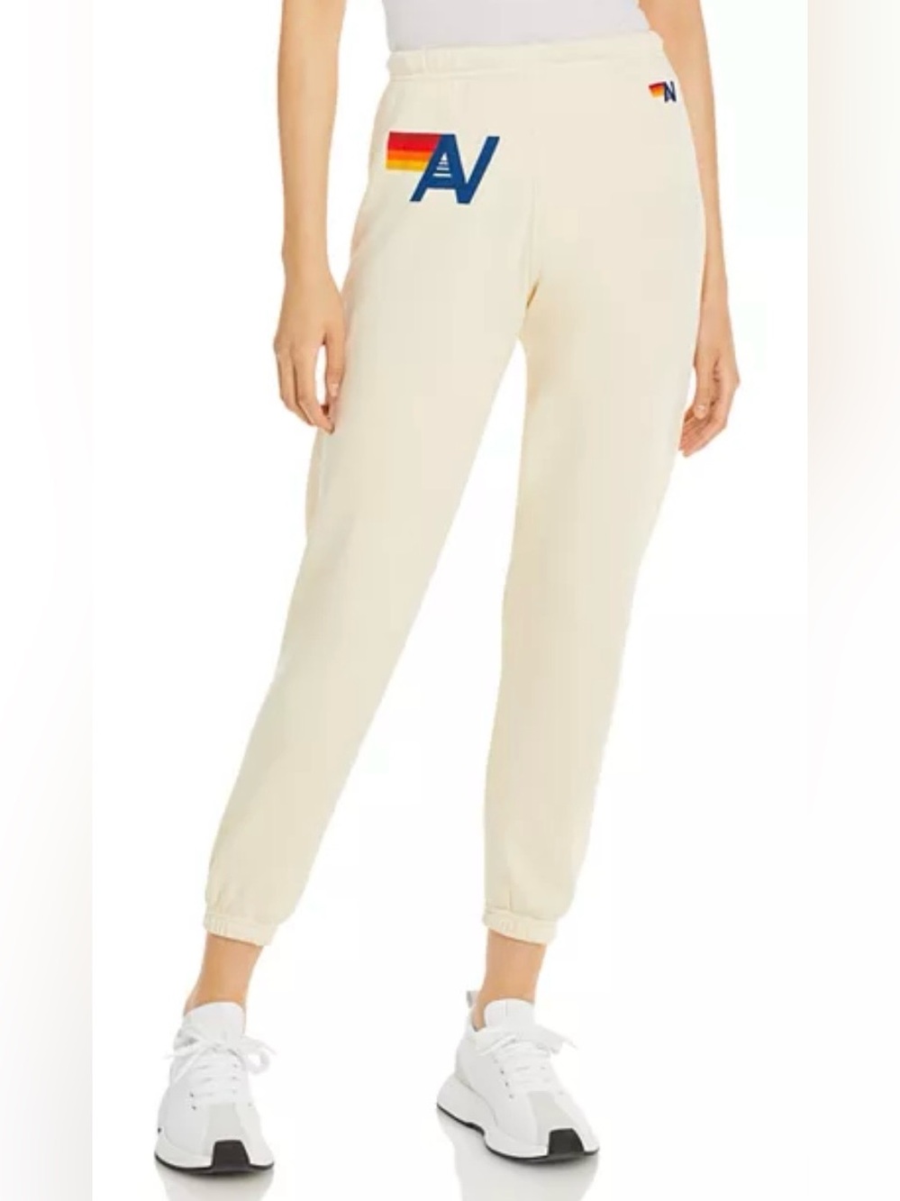 Aviator Nation Cream Joggers